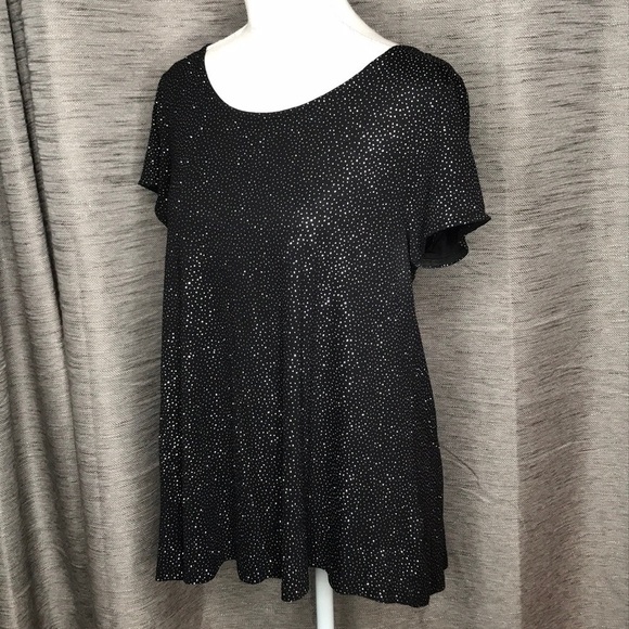 JENNIFER LOPEZ BLACK SHIMMER MEDIUM BLOUSE - Picture 3 of 8